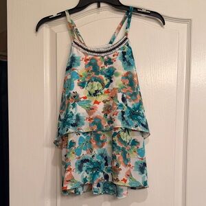 Floral Layered Women's Top